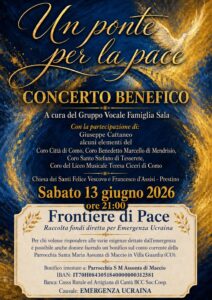 Concerto Benefico: Un Ponte per la Pace. Chiesa dei Santi Felice Vescovo e Francesco d'Assisi - Prestino.